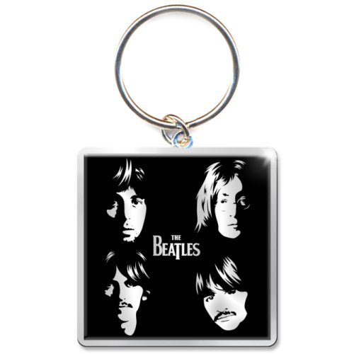 The Beatles Standard Keychains - Illustrated Faces Photo Print