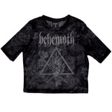 Behemoth Women's Mesh Short Sleeve Crop Top - Furor Divinus