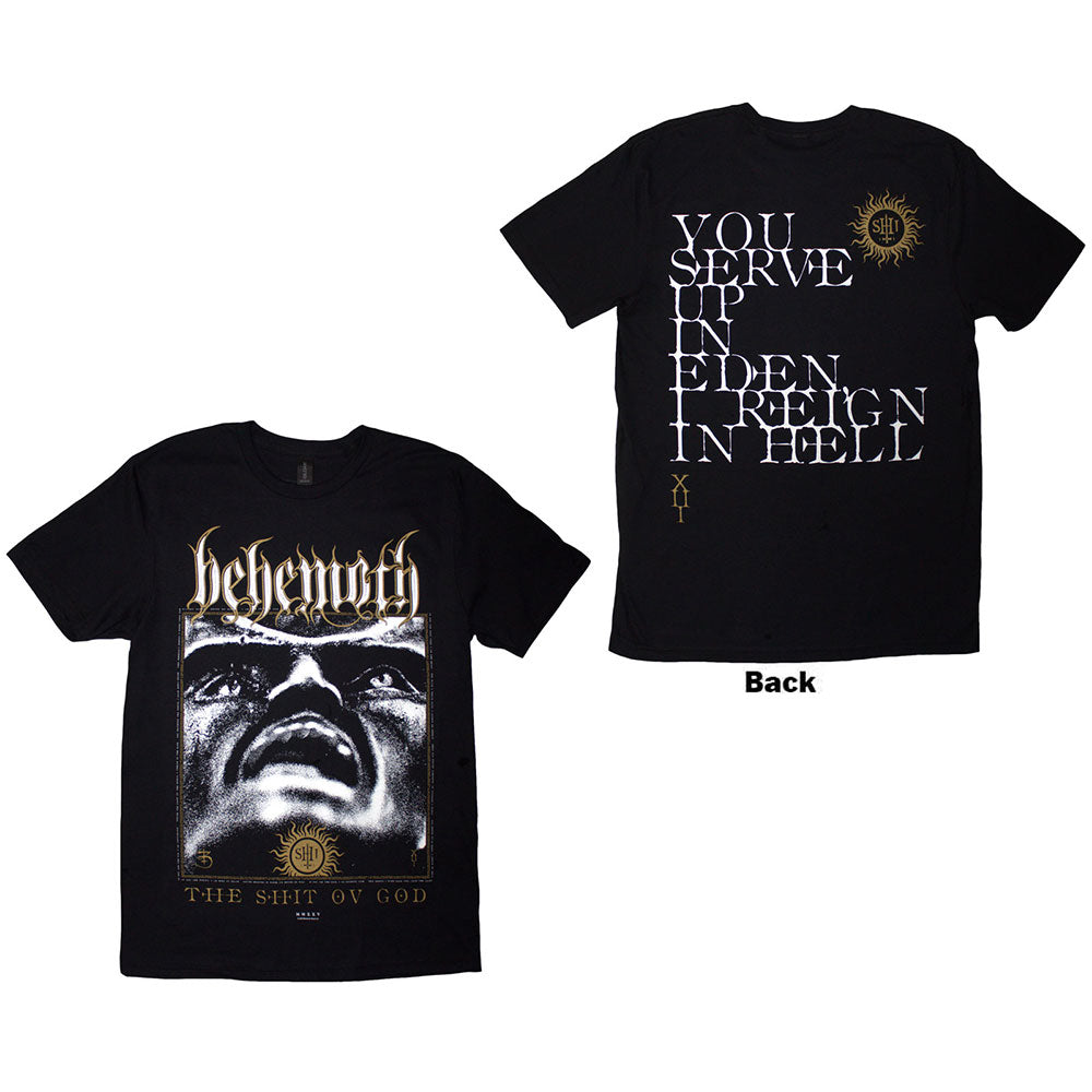 Behemoth T Shirt - The Shit Ov God Reign In Hell | Buy Now For 24.99