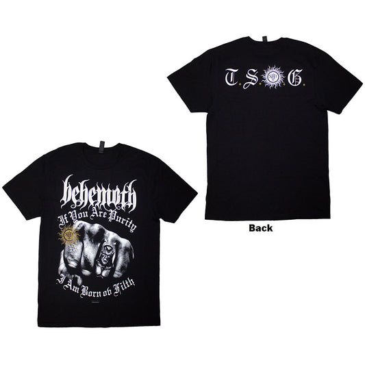 Behemoth T Shirt - The Shit Ov God Purity Fist | Buy Now For 24.99