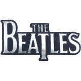The Beatles Patches - Iron On - Silver Drop T Logo Die-Cut