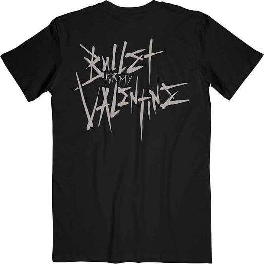 Bullet For My Valentine T Shirt - Album Cropped & Large Logo Back