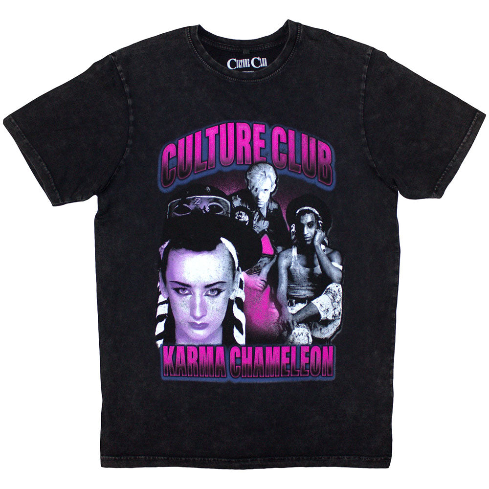 Boy George / Culture Club T Shirt - Karma Chameleon Stone Wash | Buy Now For 24.99