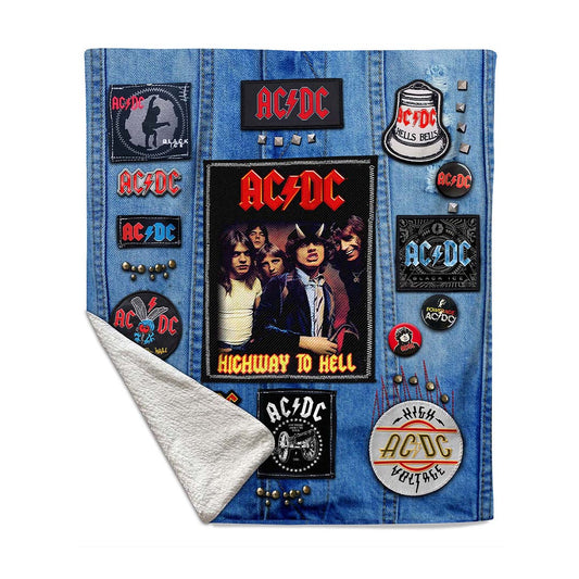 Rocksax AC/DC Blanket - Battle Vest  | Buy Now From £39.99
