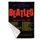 Rocksax The Beatles Blanket - America Tour Black  | Buy Now From £39.99