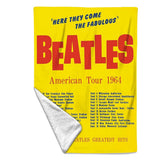 Rocksax The Beatles Blanket - America Tour Yellow  | Buy Now From £39.99