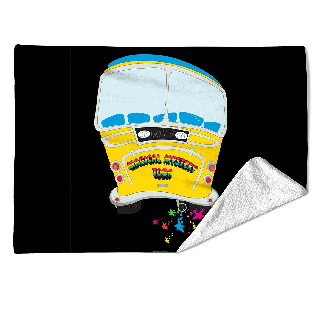 Rocksax The Beatles Blanket - Magical Mystery Tour Bus