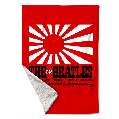 Rocksax The Beatles Blanket - Japan Flag  | Buy Now From £39.99