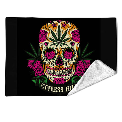 Rocksax Cypress Hill Sherpa Fleece Blanket - Tequila Sunrise