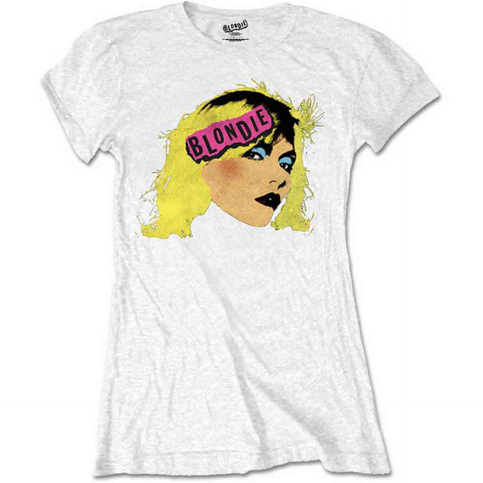 Blondie White Women's T Shirt - Packaged Punk Logo