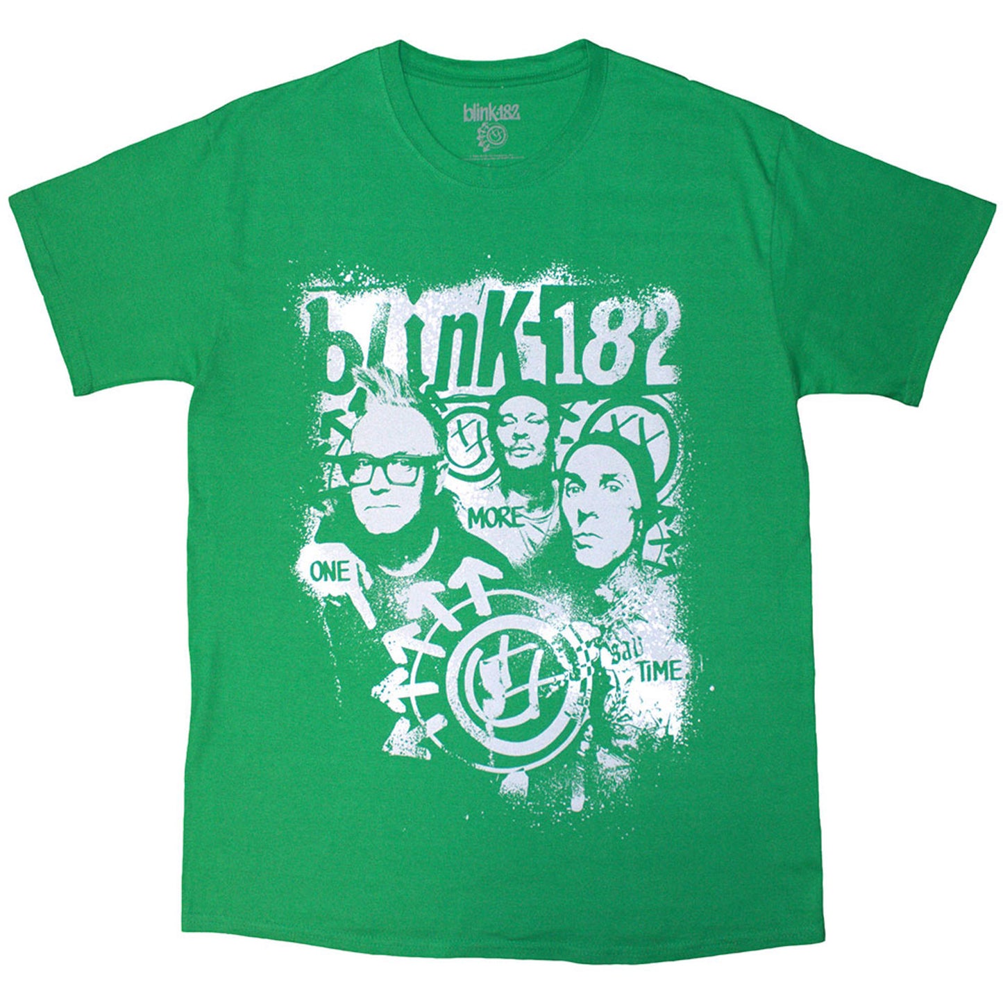 Blink-182 Green T Shirt - One More Time Spray Paint