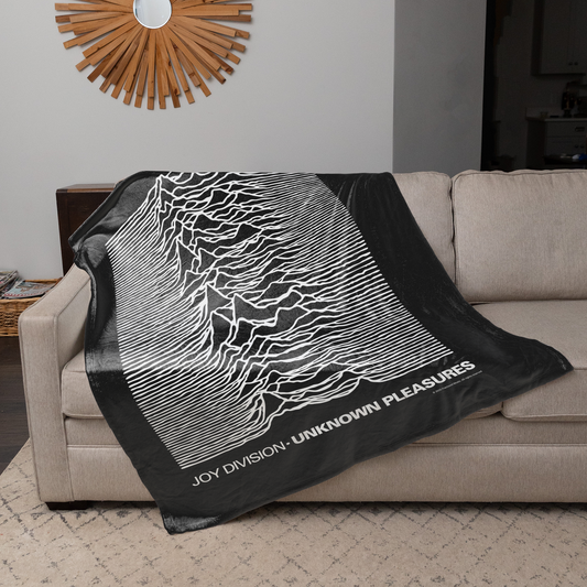 Rocksax Joy Division Sherpa Fleece Blanket - Unknown Pleasures