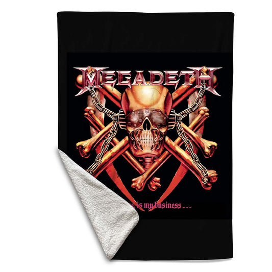 Rocksax Megadeth Blanket - Killing Is My Business  | Buy Now From £39.99