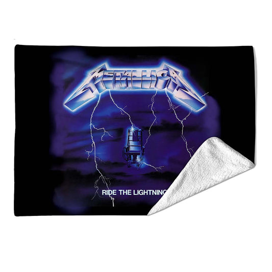 Rocksax Metallica Sherpa Fleece Blanket - Ride The Lightning