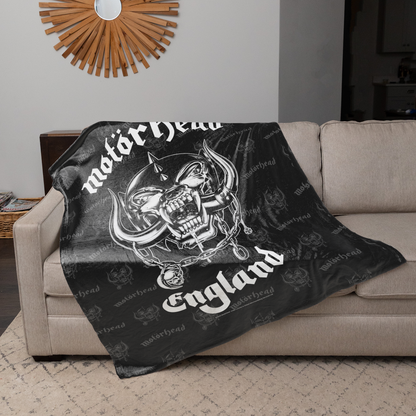 Rocksax Motorhead Sherpa Fleece Blanket - England