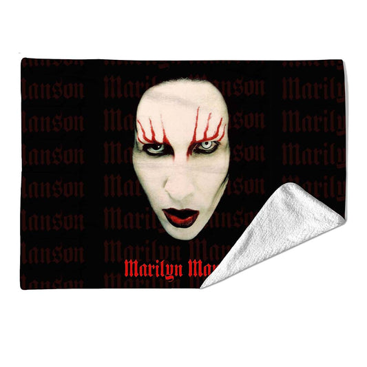 Rocksax Marilyn Manson Blanket - Lips