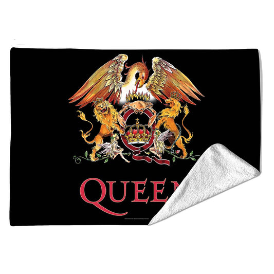 Rocksax Queen Sherpa Fleece Blanket - Crest