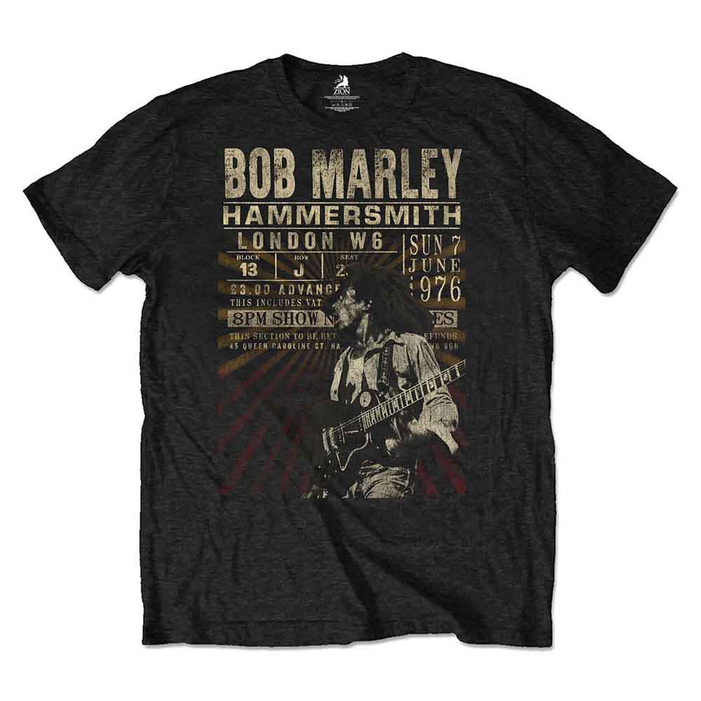 Bob Marley T Shirt - Hammersmith '76