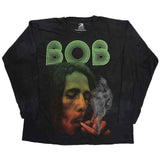 Bob Marley Long Sleeve T Shirt - Smoke Gradient