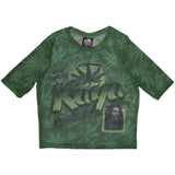 Bob Marley Women's Mesh Short Sleeve Crop Top - Kaya