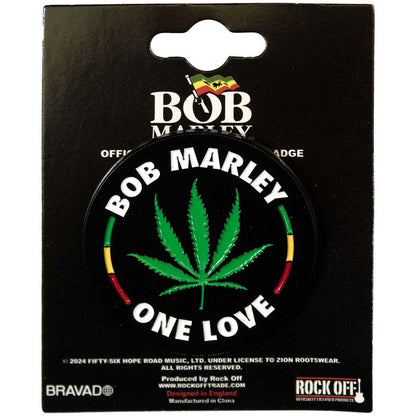 Bob Marley Pin Badge - Leaf