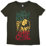 Bob Marley T Shirt - One Love Gradient Stone Wash
