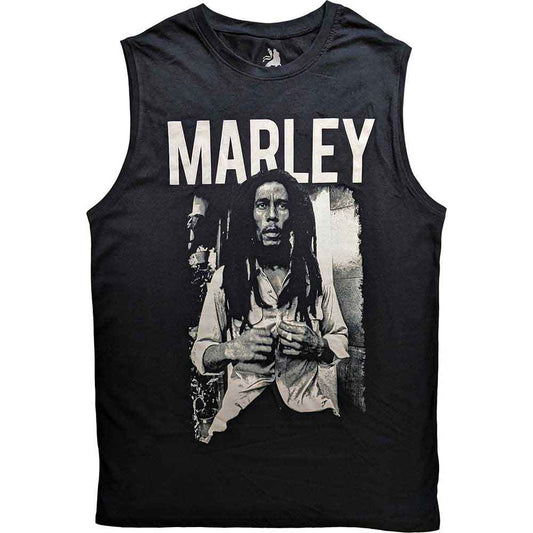 Bob Marley Vest Top - Marley B&W