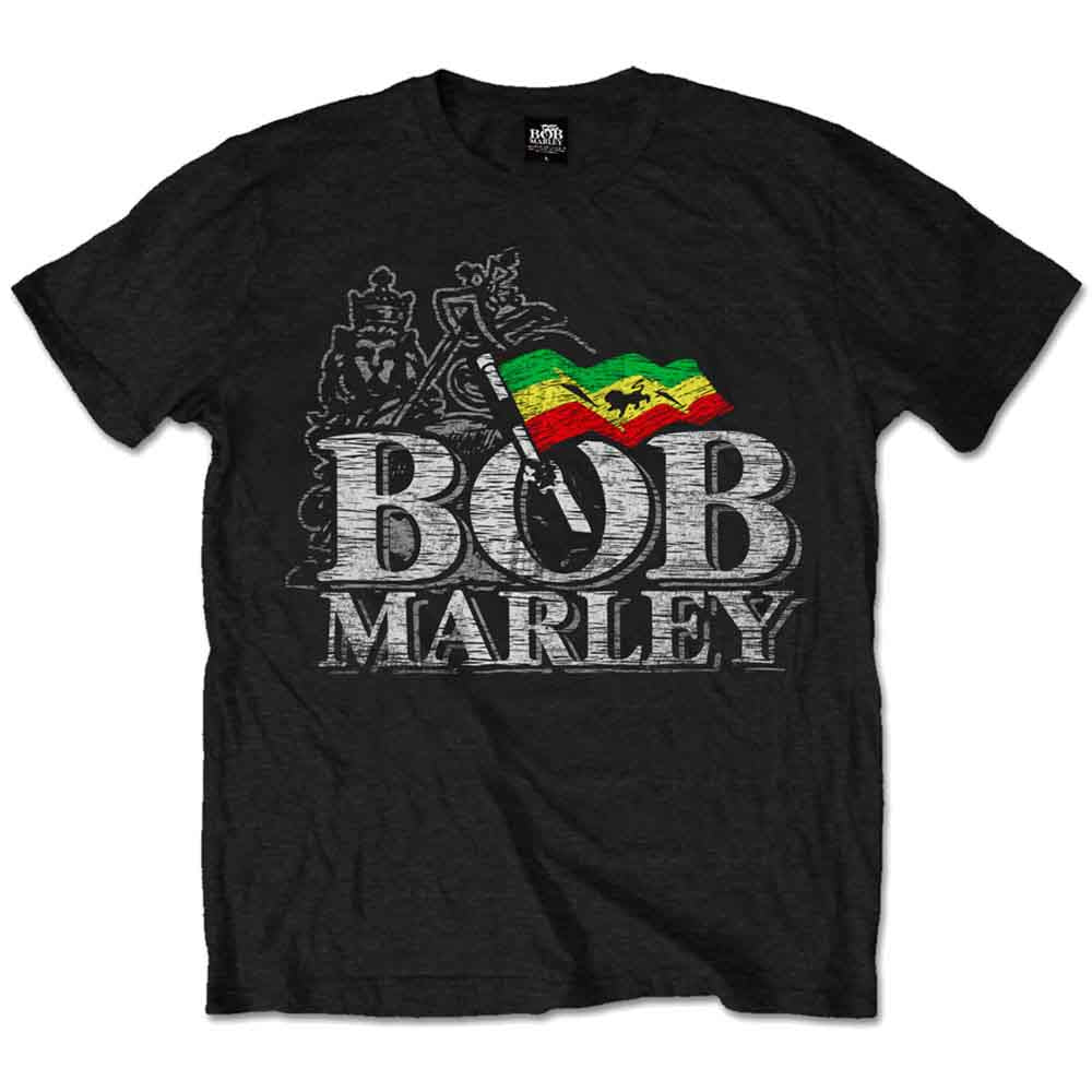 Bob Marley T Shirt - Distress Logo | Buy Now For 24.99