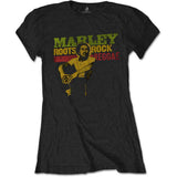 Bob Marley Woman's T Shirt - Roots, Rock, Reggae