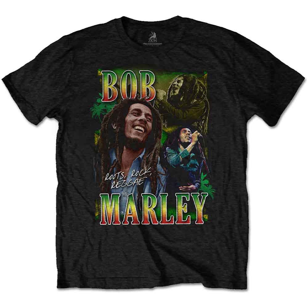 Bob Marley T Shirt - Roots, Rock, Reggae Homage