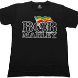 Bob Marley T Shirt - Flag Logo Diamante