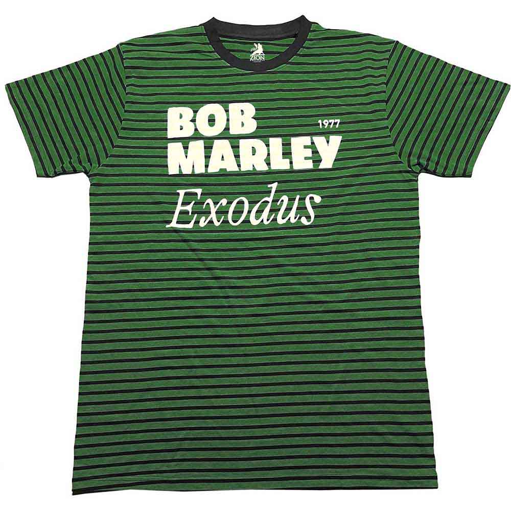 Bob Marley T Shirt - Exodus Striped