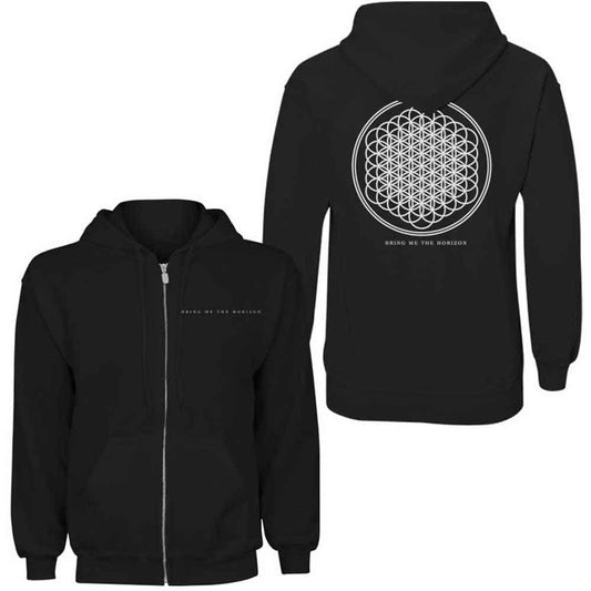 Bring Me The Horizon Zip Hoodie - Flower Of Life