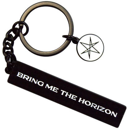 Bring Me The Horizon Standard Keychains - Text Logo 6-Point Star Charm