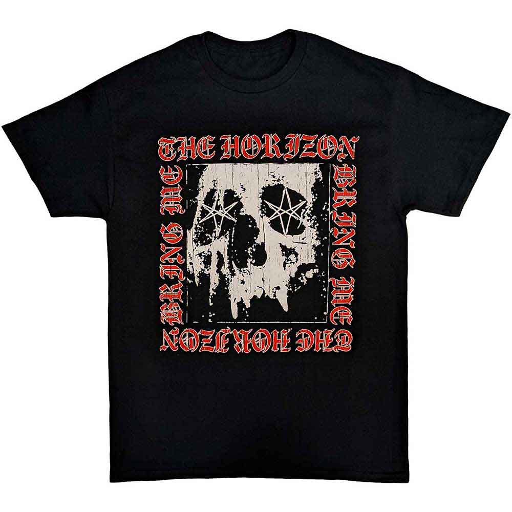 Bring Me The Horizon T Shirt - Metal Logo Skull