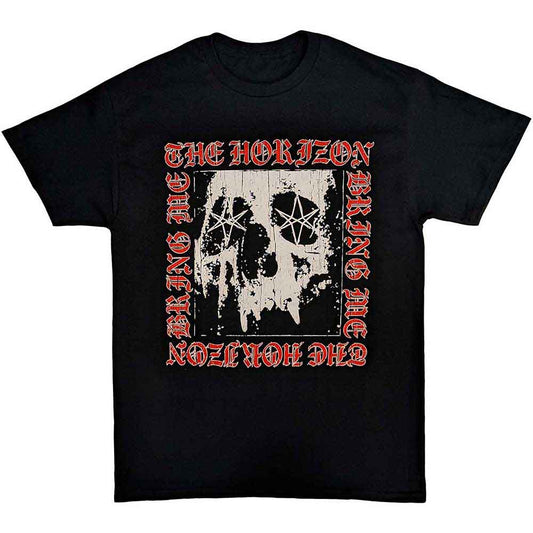 Bring Me The Horizon T Shirt - Metal Logo Skull