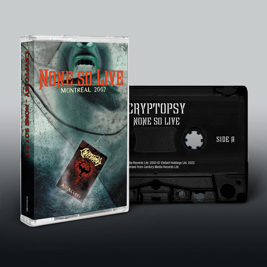 Cryptopsy Music Cassette - None So Live | Buy Now For 19.99