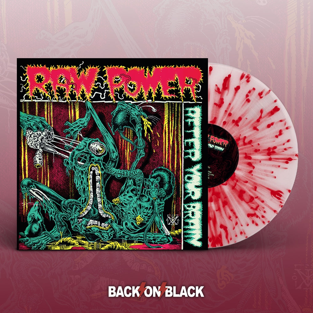 Raw Power LP - After Your Brain (White W/ Red Splatter Vinyl) | Buy Now For 40.99