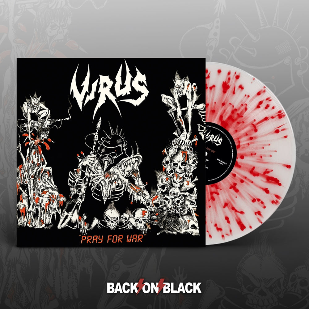 Virus LP - Pray For War (White W/ Red Splatter Vinyl) | Buy Now For 40.99