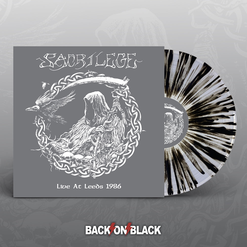 Sacrilege LP - Live Leeds 1986 (Clear/Black Splatter Vinyl) | Buy Now For 29.99