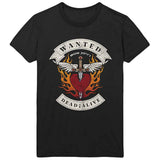 Bon Jovi T Shirt - Wanted Flames