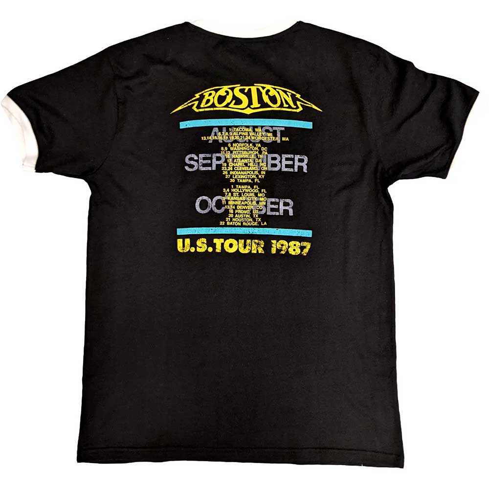 Boston T Shirt - US Tour '87 Ringer