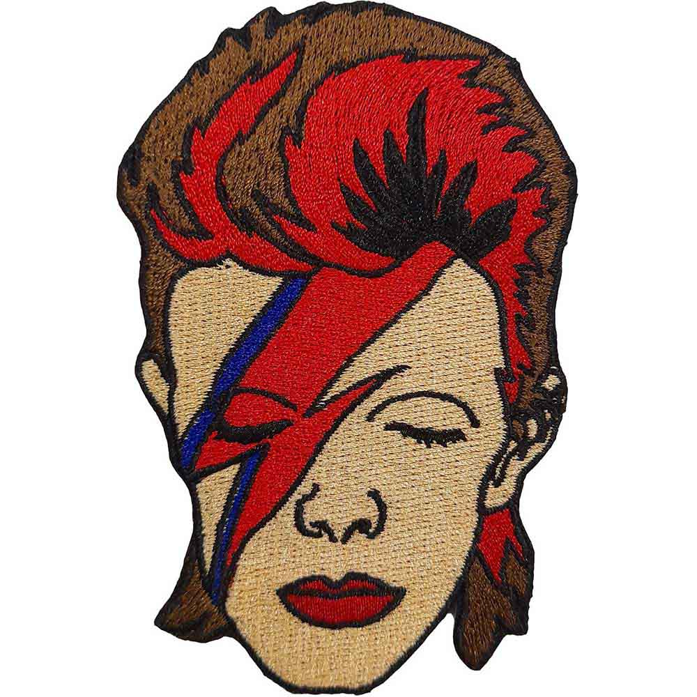 David Bowie Patches - Iron On - Ziggy Face