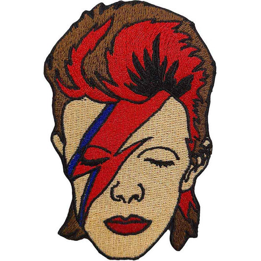 David Bowie Patches - Iron On - Ziggy Face