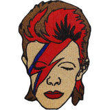 David Bowie Patches - Iron On - Ziggy Face
