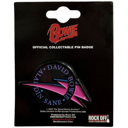 David Bowie Pin Badge - Imagine Motion