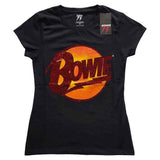 David Bowie Woman's T Shirt - Diamond Dogs Logo Diamante