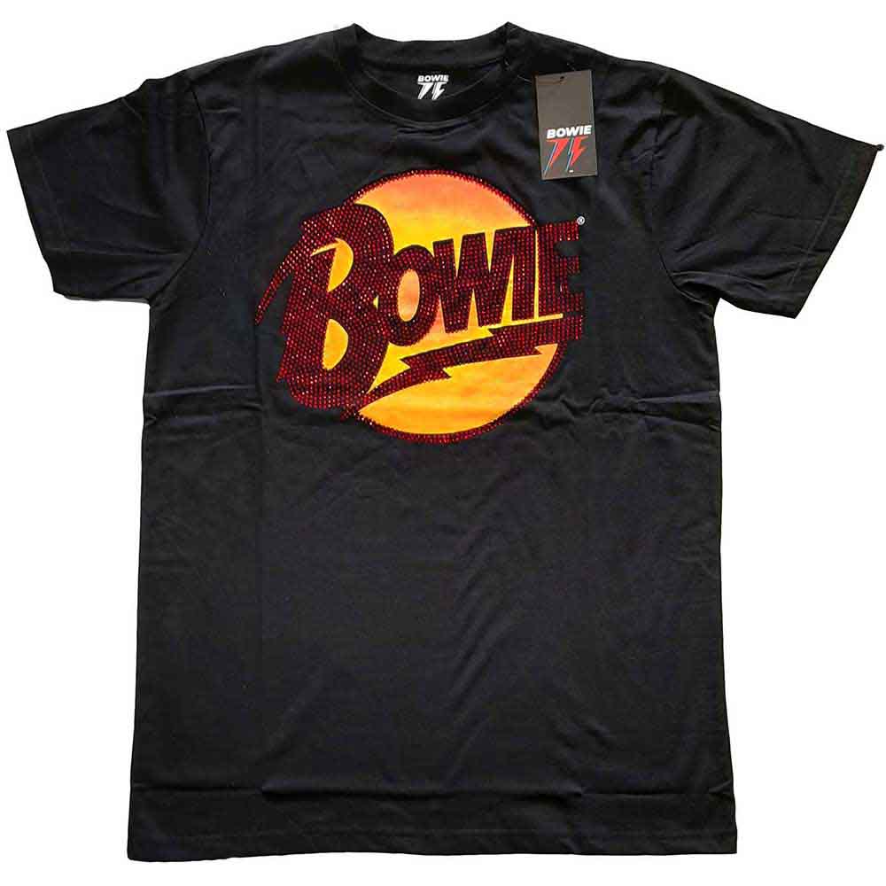 David Bowie T Shirt - Diamond Dogs Logo Diamante