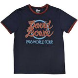 David Bowie T Shirt - 1978 World Tour Ringer