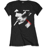 David Bowie Woman's T Shirt - X Smoke Red